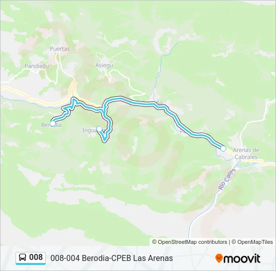 008 Bus Line Map