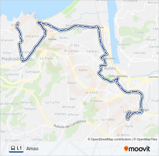 L1 bus Line Map