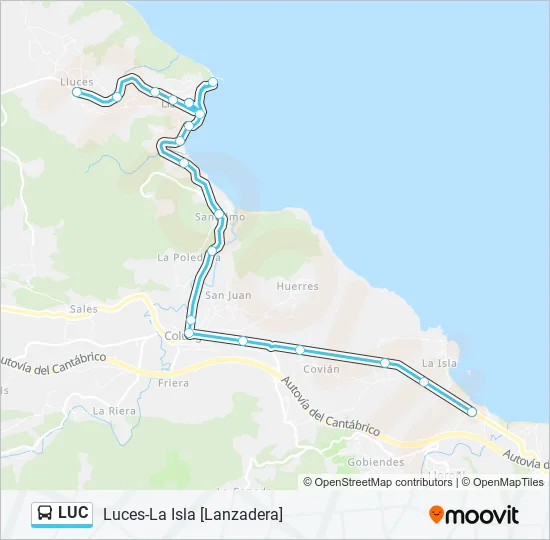LUC Bus Line Map