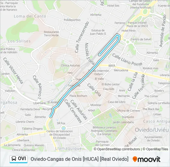 OVI Bus Line Map