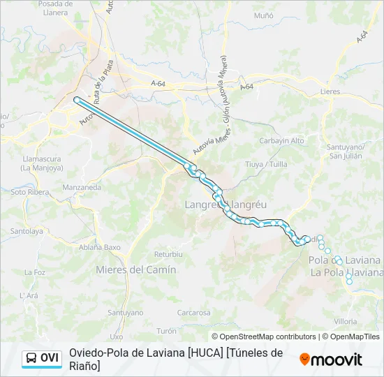 OVI Bus Line Map