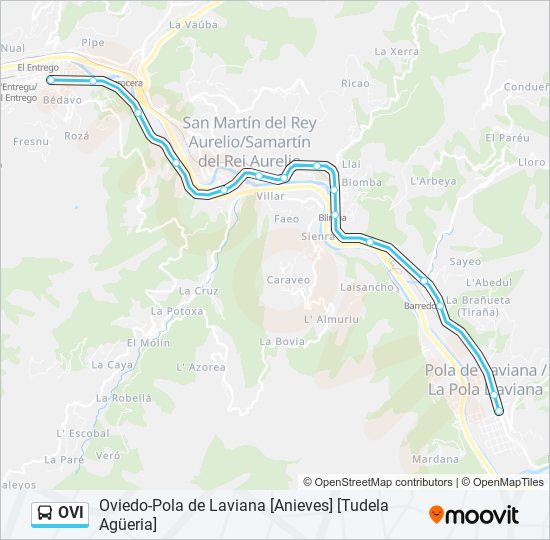 OVI bus Line Map