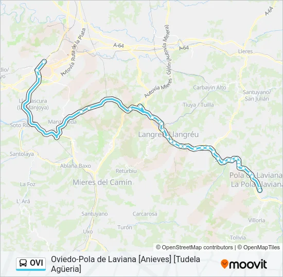 OVI Bus Line Map