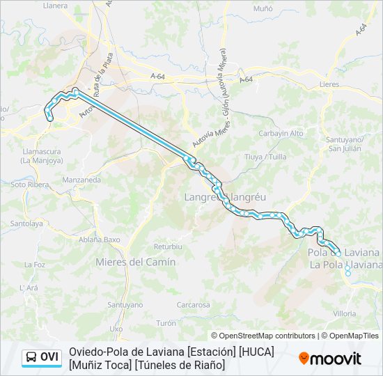 Mapa de OVI de autobús