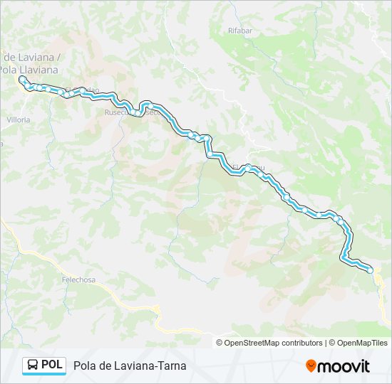 POL bus Mapa de línia