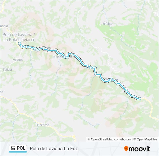 POL bus Line Map