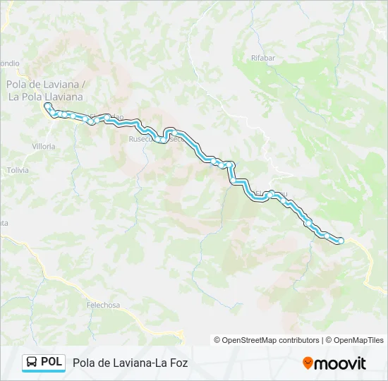 POL Bus Line Map