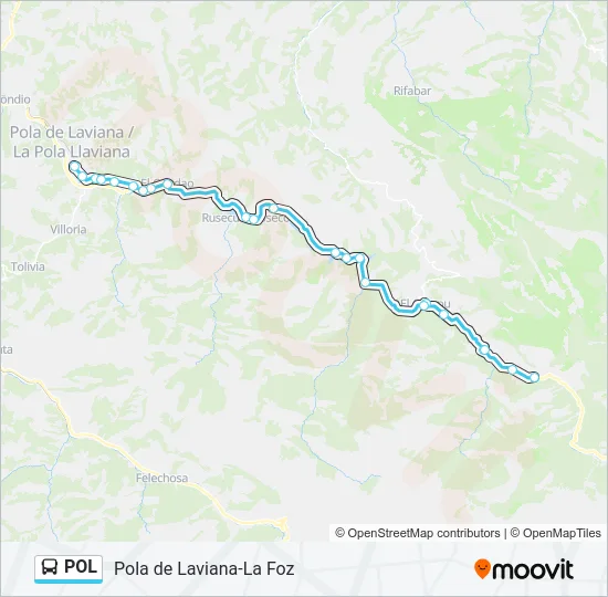 POL Bus Line Map