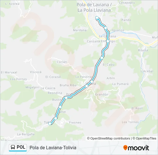POL Bus Line Map