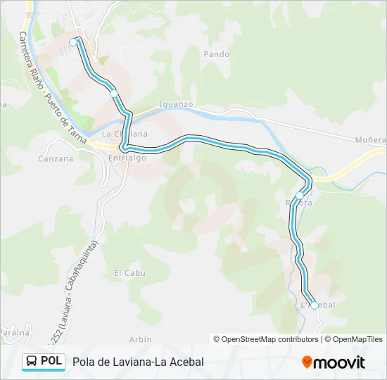 POL Bus Line Map