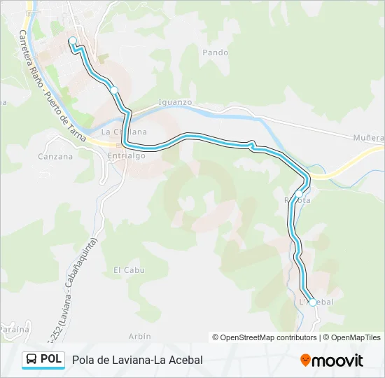 POL Bus Line Map