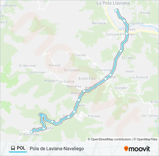 POL Bus Line Map