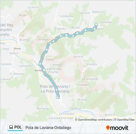 POL Bus Line Map
