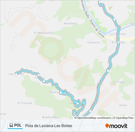 Mapa de POL de bus