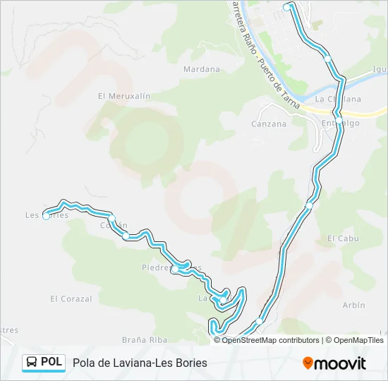 POL Bus Line Map