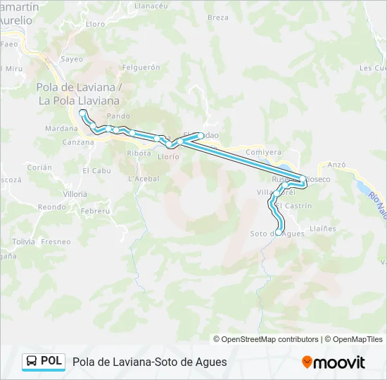 POL Bus Line Map