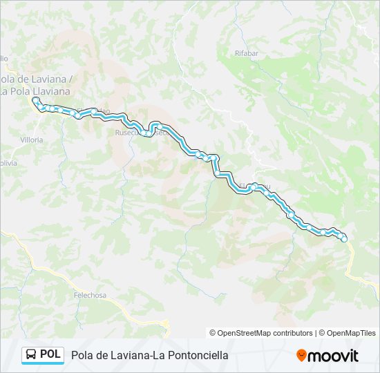 POL bus Mapa de línia