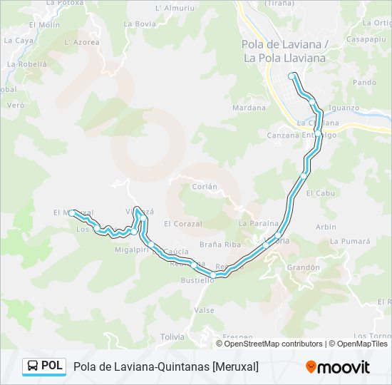 Mapa de POL de autobús