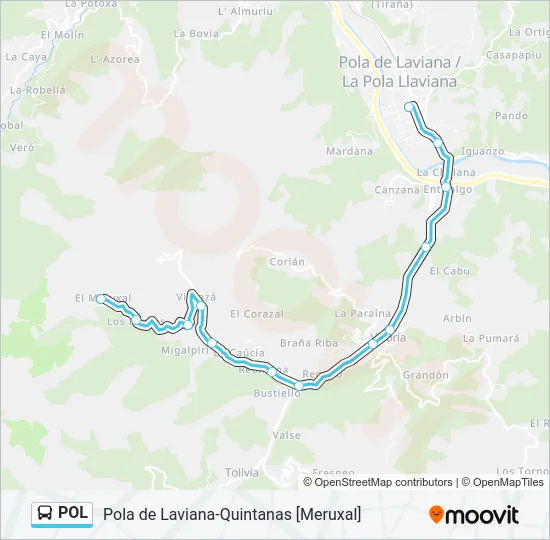 POL Bus Line Map