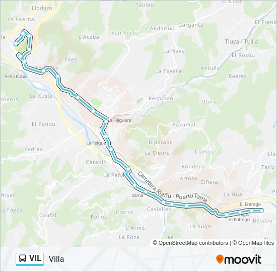VIL Bus Line Map