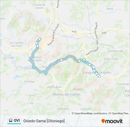 OVI Bus Line Map