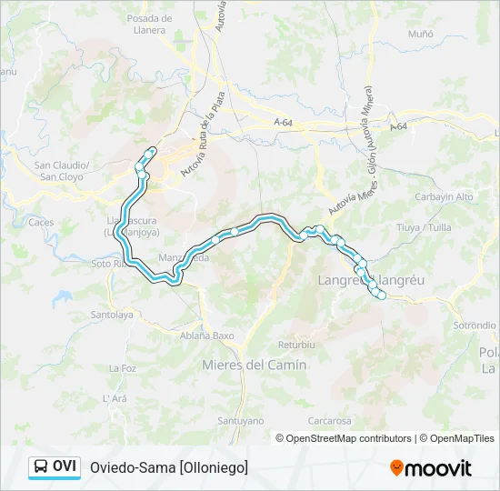 OVI Bus Line Map