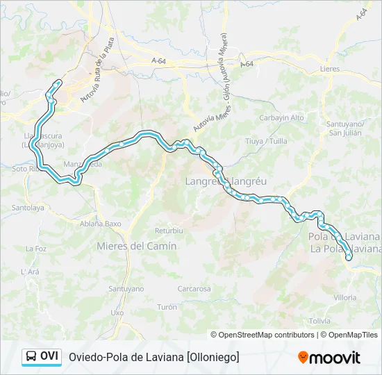 OVI Bus Line Map