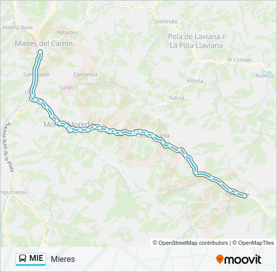 MIE Bus Line Map