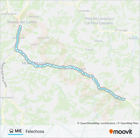 MIE Bus Line Map