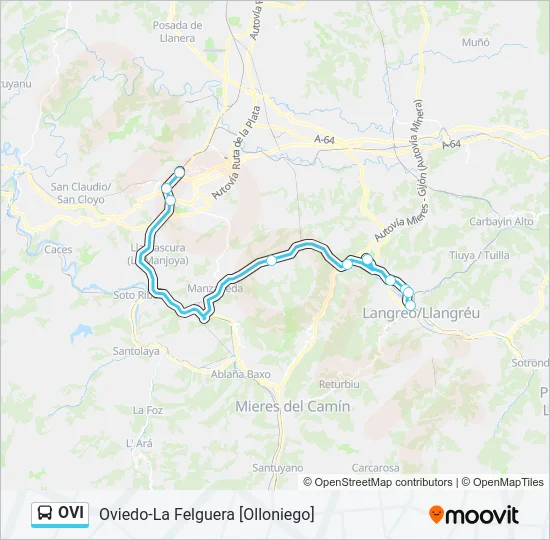 OVI Bus Line Map