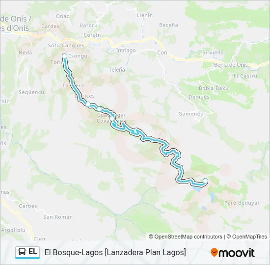 EL Bus Line Map