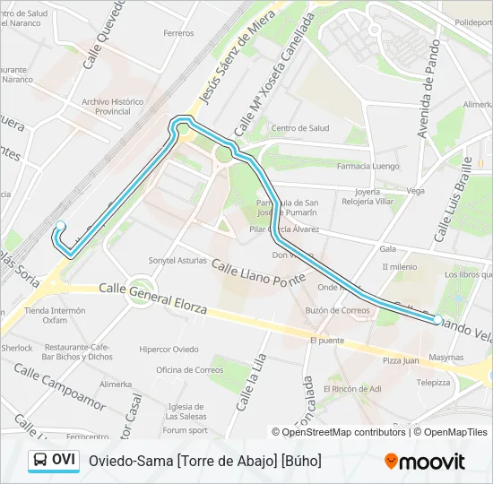 OVI Bus Line Map