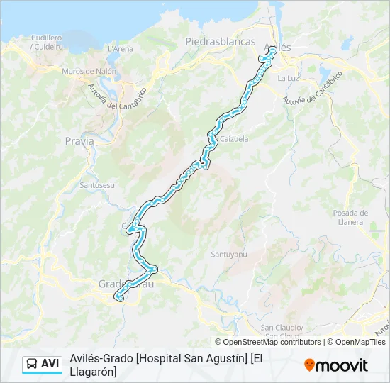 AVI Bus Line Map