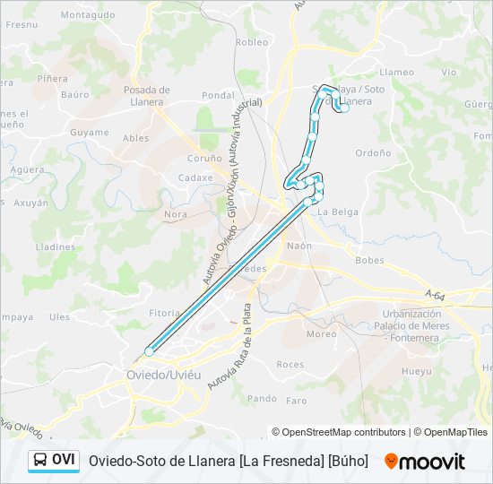 OVI bus Line Map