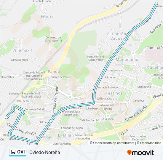 OVI bus Line Map