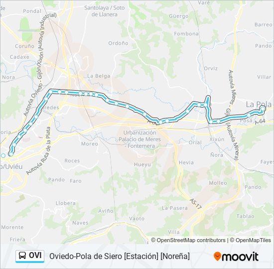 OVI bus Line Map