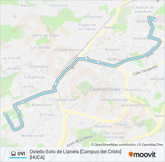 OVI bus Line Map