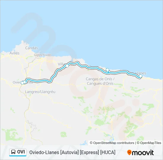 OVI Bus Line Map