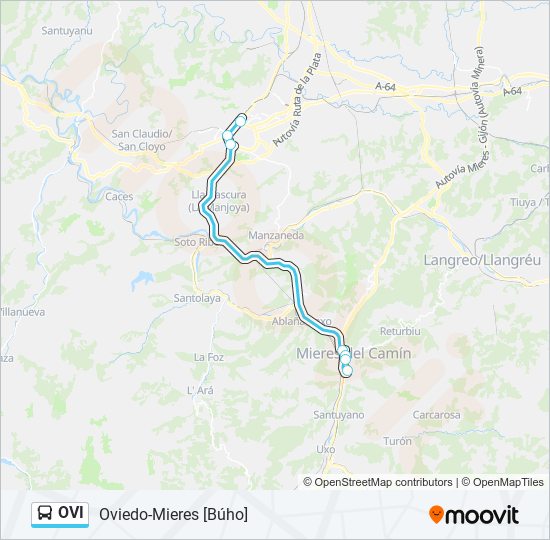 OVI bus Mapa de línia