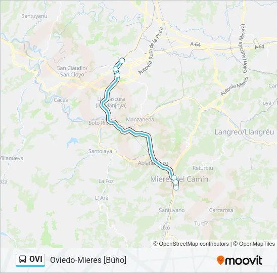OVI Bus Line Map