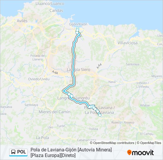 POL bus Mapa de línia