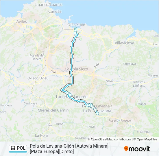 POL Bus Line Map