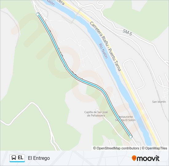 EL bus Mapa de línia