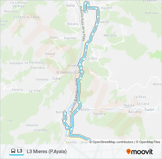L3 Bus Line Map