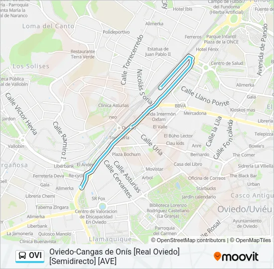 OVI Bus Line Map