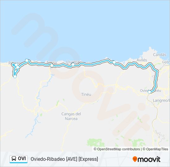 Mapa de OVI de autobús