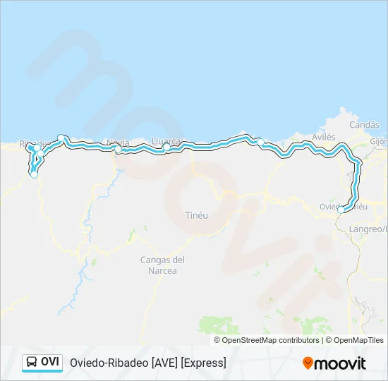 OVI Bus Line Map