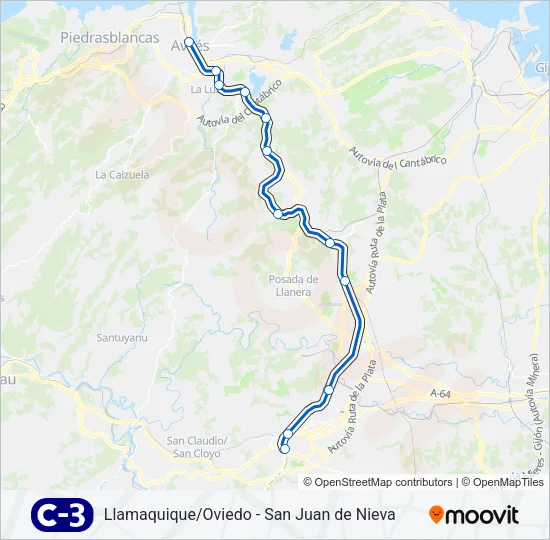 C3 Train Line Map