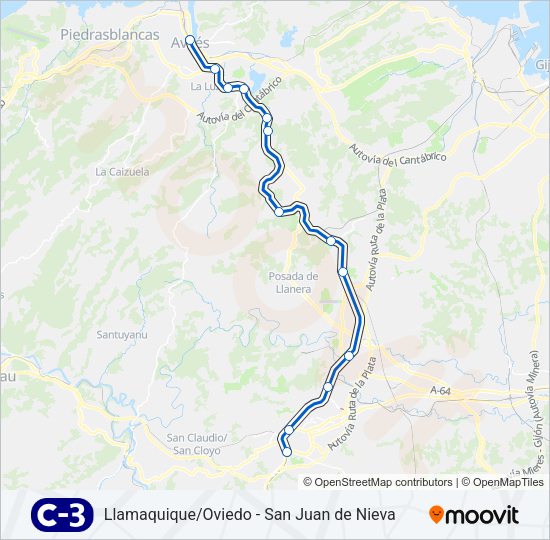 Mapa de C3 de tren