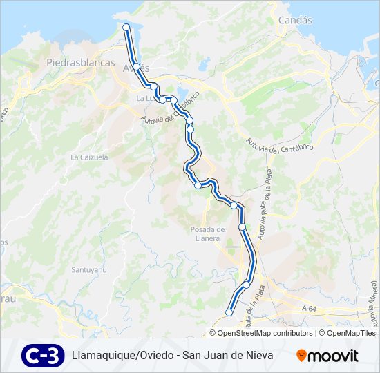 Mapa de C3 de tren